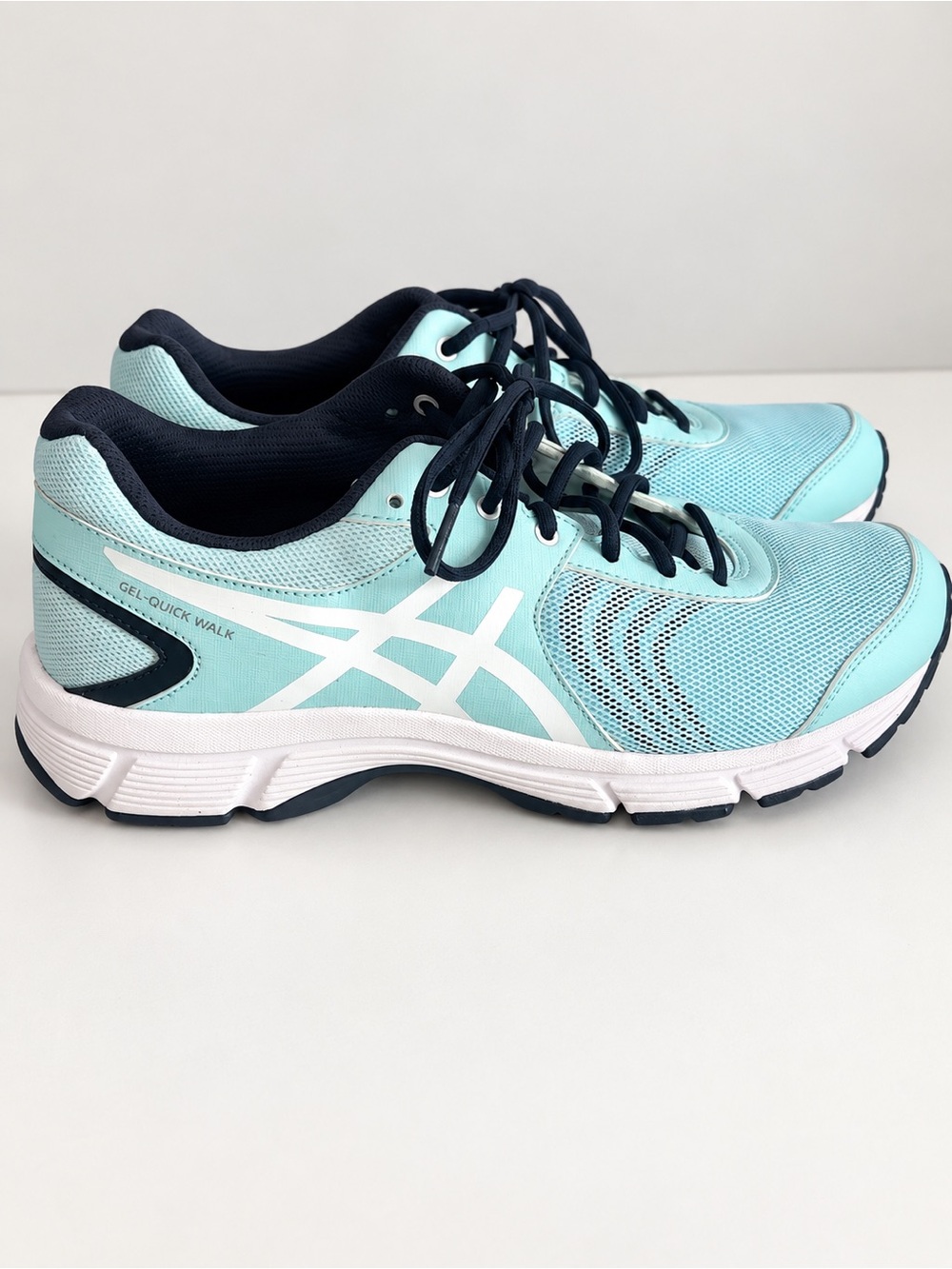 ASICS GEL-Quick Walk 3 Women’s Walking Shoes Size 8.5 Mint Aqua Navy Excellent